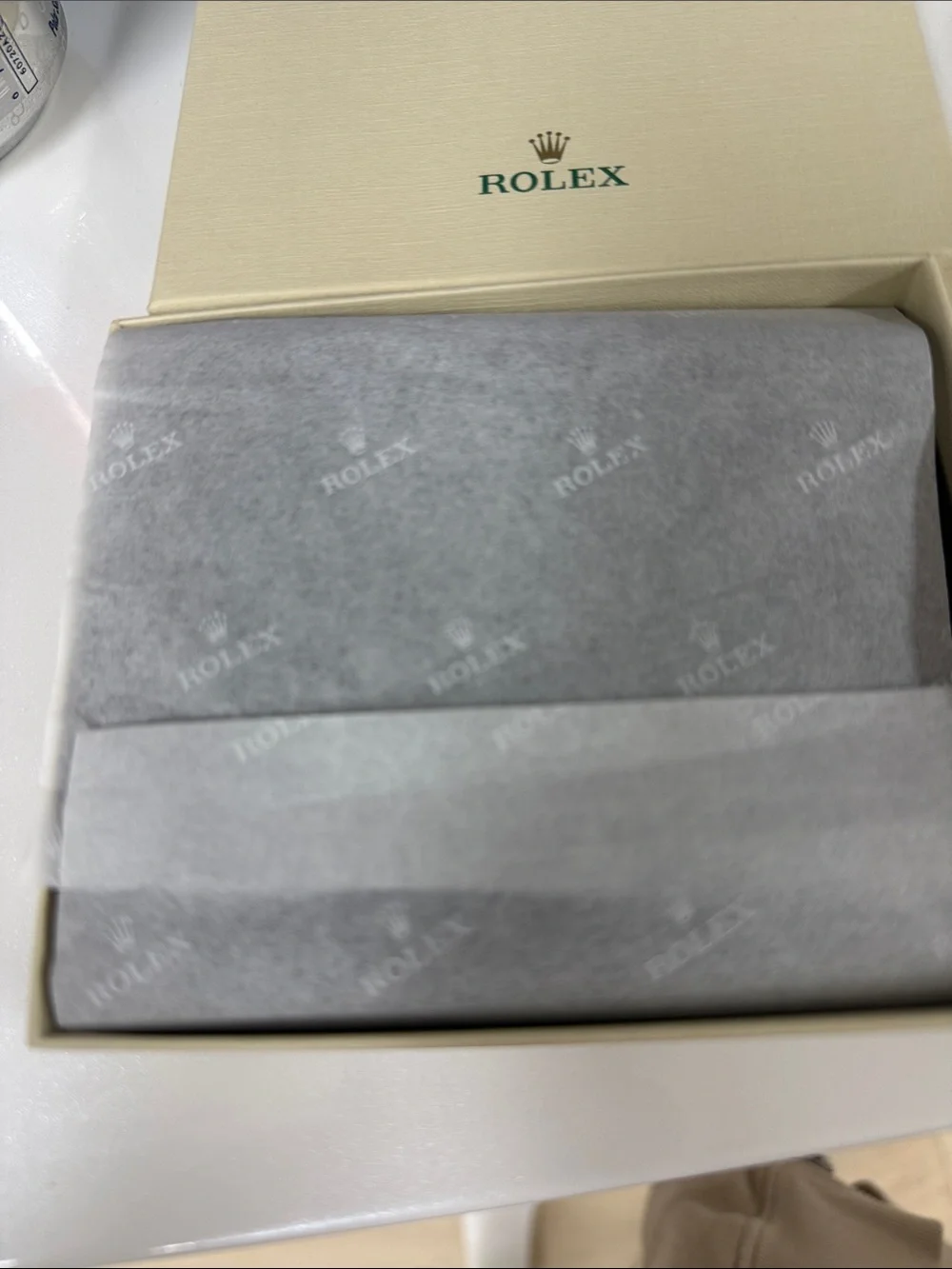 Rolex mens card holder wallet brown brand new in box